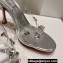 Christian Louboutin Heel 8.5cm PVC and iridescent nappa leather Degraqueen Mules Crystal Silver 2024