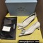 Prada Heel 4.5cm Brushed leather pumps with floral appliqués and Architectural details 1I363N Gray 2024