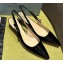 Prada Heel 5.5cm Patent leather slingbacks 1I190N Black 2024