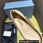 Prada Heel 4.5cm Brushed leather pumps with floral appliqués and Architectural details 1I363N Beige 2024