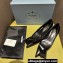 Prada Heel 4.5cm Brushed leather pumps with floral appliqués and Architectural details 1I363N Black 2024