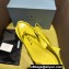 Prada Heel 4.5cm Brushed leather slingback pumps with floral appliqués and Architectural details Yellow 2024