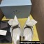 Prada Heel 4.5cm Brushed leather slingback pumps with floral appliqués and Architectural details Gray 2024