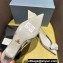 Prada Heel 4.5cm Brushed leather slingback pumps with floral appliqués and Architectural details Gray 2024