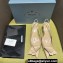 Prada Heel 4.5cm Brushed leather slingback pumps with floral appliqués and Architectural details Beige 2024