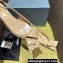Prada Heel 4.5cm Brushed leather slingback pumps with floral appliqués and Architectural details Beige 2024