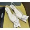 Prada Heel 4.5cm Brushed leather slingback pumps with floral appliqués and Architectural details White 2024