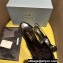 Prada Heel 4.5cm Brushed leather slingback pumps with floral appliqués and Architectural details Black 2024