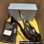 Prada Heel 4.5cm Brushed leather slingback pumps with floral appliqués and Architectural details Black 2024