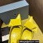 Prada Heel 4.5cm Brushed leather pumps with Architectural details Yellow 2024