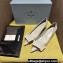 Prada Heel 4.5cm Brushed leather pumps with Architectural details Gray 2024