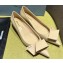 Prada Heel 4.5cm Brushed leather pumps with Architectural details Beige 2024