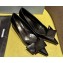 Prada Heel 4.5cm Brushed leather pumps with Architectural details Black 2024
