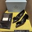 Prada Heel 4.5cm Brushed leather pumps with Architectural details Black 2024