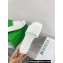 Bottega Veneta Leather Amy Flat mules with Intreccio pattern White 2024