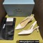 Prada Heel 5.5cm Patent leather slingbacks 1I190N White 2024