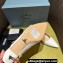 Prada Heel 5.5cm Patent leather Mules with Strap White 2024