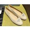 Prada Patent leather ballerinas with rounded line 1F200N Beige 2024