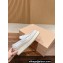 Miu Miu Platform 5cm Loafers in Leather White 2024
