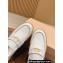 Miu Miu Platform 5cm Loafers in Leather White 2024
