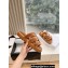 Celine Tippi Slides In Shearling And Calfskin Brown 2024