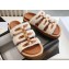 Celine Tippi Slides In Shearling And Calfskin White 2024