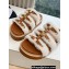 Celine Tippi Slides In Shearling And Calfskin White 2024