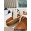 Celine Tippi Slides In Shearling And Calfskin White 2024