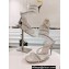 Rene Caovilla sculpted acetate Heel 9.5cm Chandelier Crystal Sandals White 2024