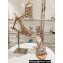 Rene Caovilla Heel 9.5cm Chandelier Crystal Sandals Beige/Multicolor 2024