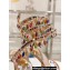 Rene Caovilla Heel 9.5cm Chandelier Crystal Sandals Beige/Multicolor 2024