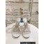 Rene Caovilla Heel 9.5cm Chandelier Crystal Sandals White 2024