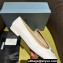 Prada Patent leather ballerinas with rounded line 1F200N White 2024