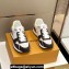 Louis Vuitton Monogram jacquard and suede calf leather Run Away Men's Sneakers Moka Brown 2024
