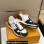 Louis Vuitton Monogram jacquard and suede calf leather Run Away Men's Sneakers Moka Brown 2024