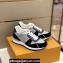 Louis Vuitton Monogram jacquard and suede calf leather Run Away Men's Sneakers Black 2024