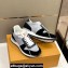 Louis Vuitton Monogram jacquard and suede calf leather Run Away Men's Sneakers Black 2024