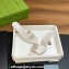 Gucci Heel 7.5cm Women's Slides with Crystal Double G in Leather White 2024