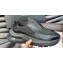 Prada Systeme brushed leather Men's sneakers with bike fabric and suede elements Black 2024