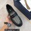 Dior Explorer Men's Loafers in Black Smooth Calfskin and Beige and Black Dior Oblique Jacquard 2024
