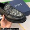 Dior Explorer Men's Loafers in Black Smooth Calfskin and Beige and Black Dior Oblique Jacquard 2024