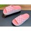 Gucci Women/Men platform Rubber slide sandals GG Pink 2024