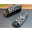 Gucci Women/Men platform Rubber slide sandals GG Black/White 2024