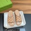 Gucci Women/Men platform Rubber slide sandals GG Beige 2024
