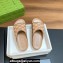 Gucci Women/Men platform Rubber slide sandals GG Beige 2024