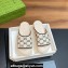 Gucci Women/Men platform Rubber slide sandals GG White/Black 2024
