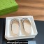 Gucci Women/Men platform Rubber slide sandals GG White/Black 2024