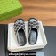 Gucci Women/Men platform Rubber slide sandals GG Black/White 2024
