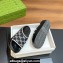 Gucci Women/Men platform Rubber slide sandals GG Black/White 2024
