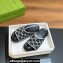 Gucci Women/Men platform Rubber slide sandals GG Black/White 2024